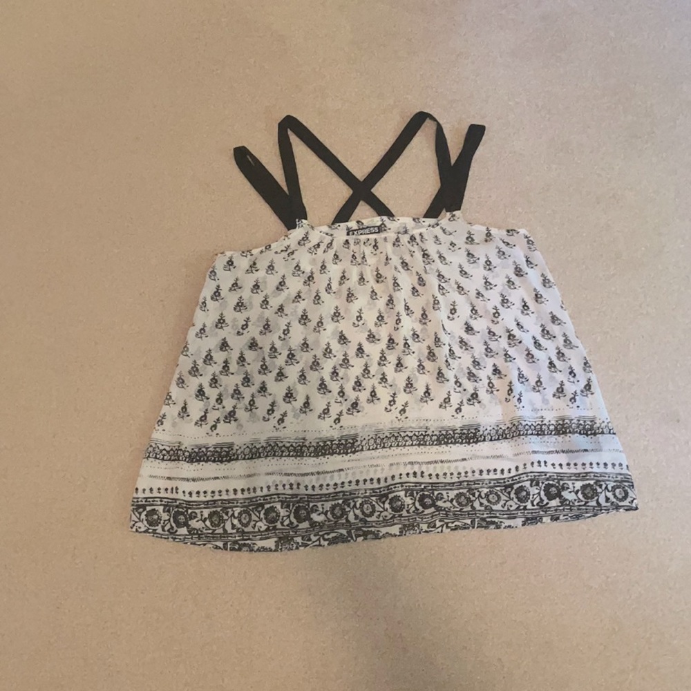 Fun black and white tank from Express!